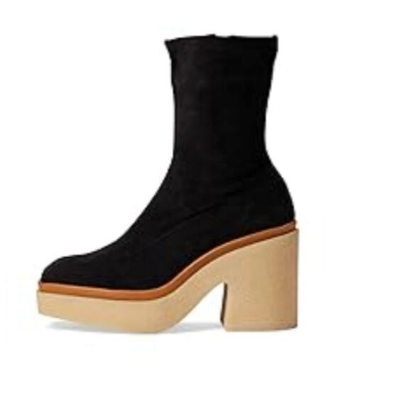 Free People Gigi BLACK Suede Ankle Boot Size 8 NEW - Picture 3 of 13